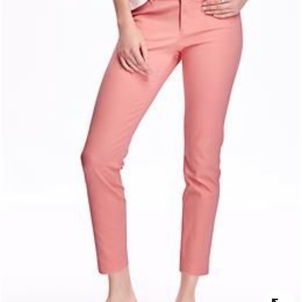 Old navy pink coral pixie pants ankle size 16